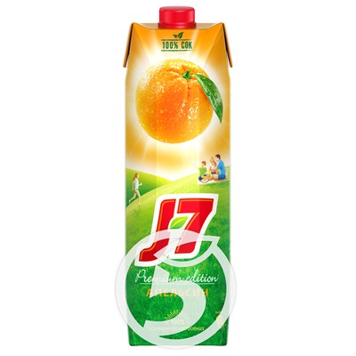 Сок "J-7" Апельсиновый с мякотью 970мл