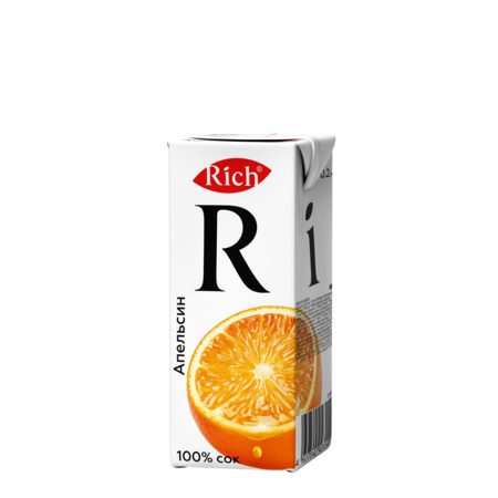 Сок RICH апельсиновый   0.2л по акции в Пятерочке