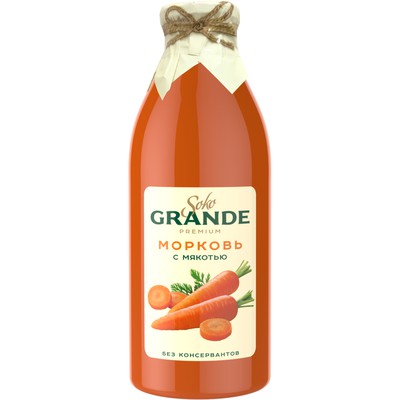 SOKO GRANDE Нектар морковный с мяк.0,75л по акции в Пятерочке
