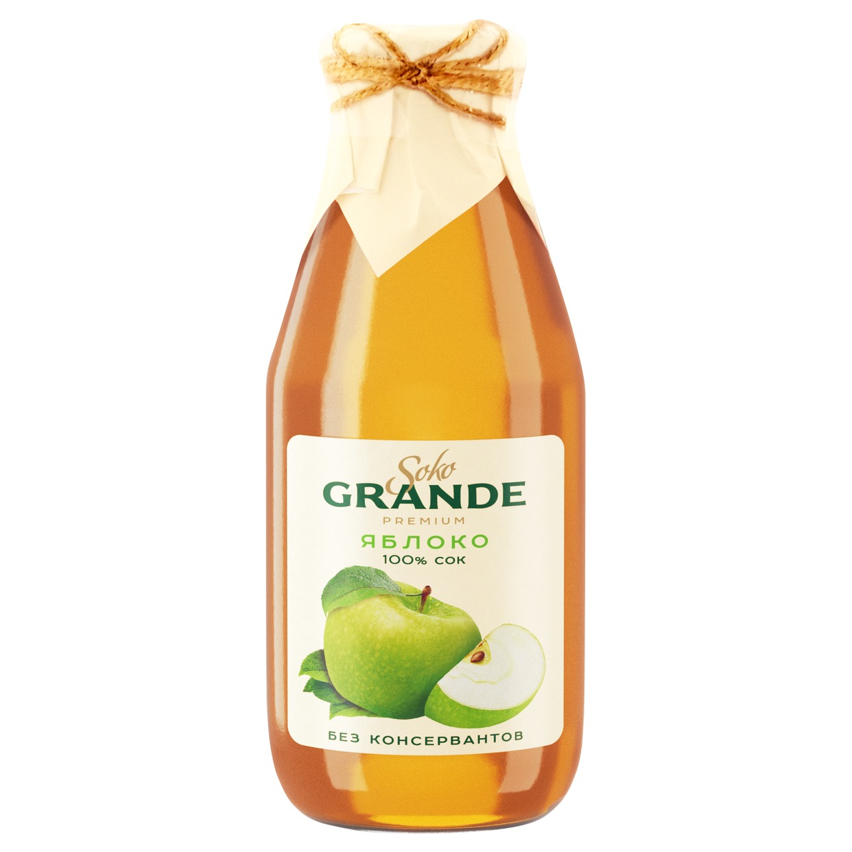 Soko Grande Сок яблочный восстановленный осветленный 0,3л по акции в Пятерочке