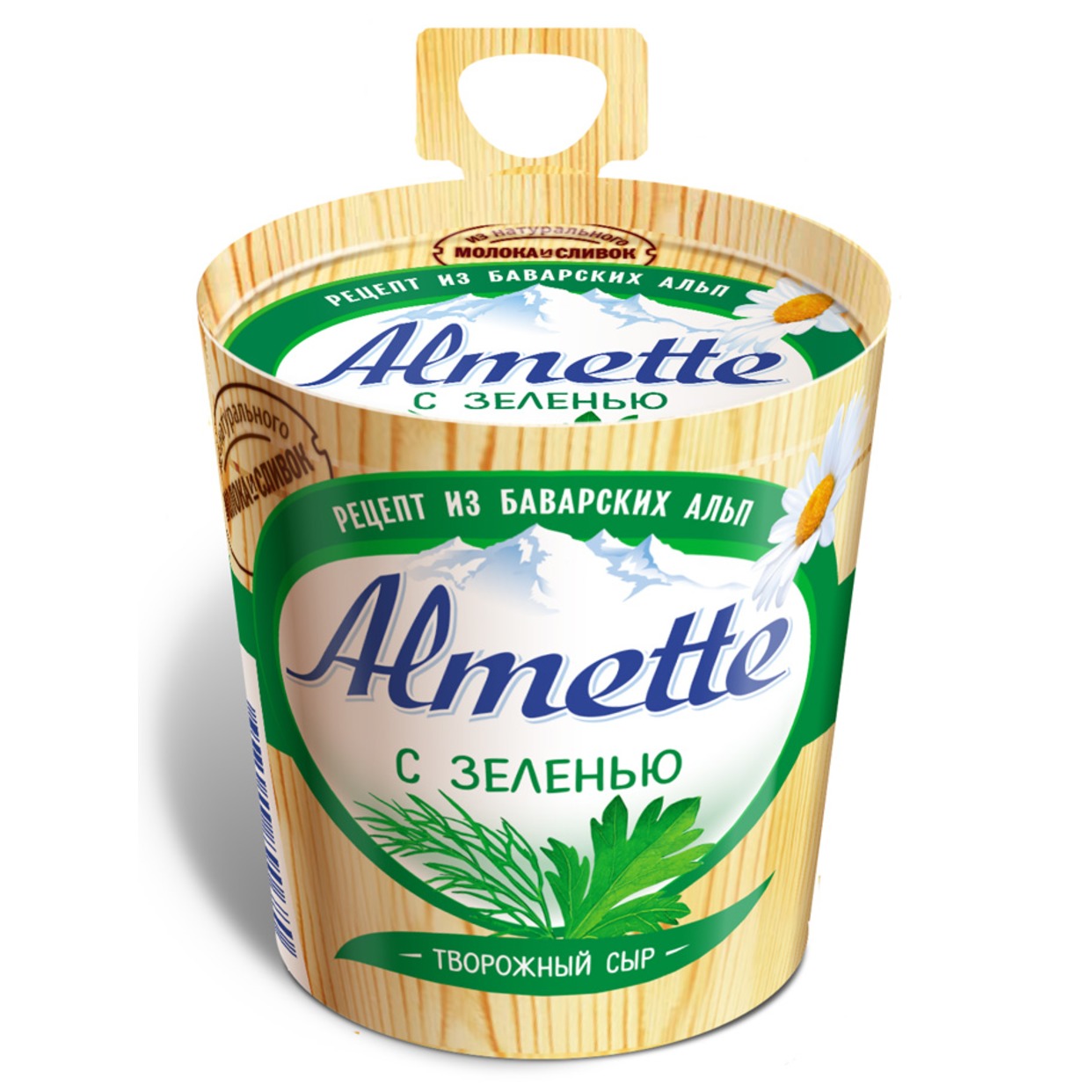 Сыр Almette творожный с зеленью 60% 150г по акции в Пятерочке
