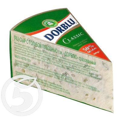 Сыр Dorblu Classic с голубой плесенью 50% 100г по акции в Пятерочке