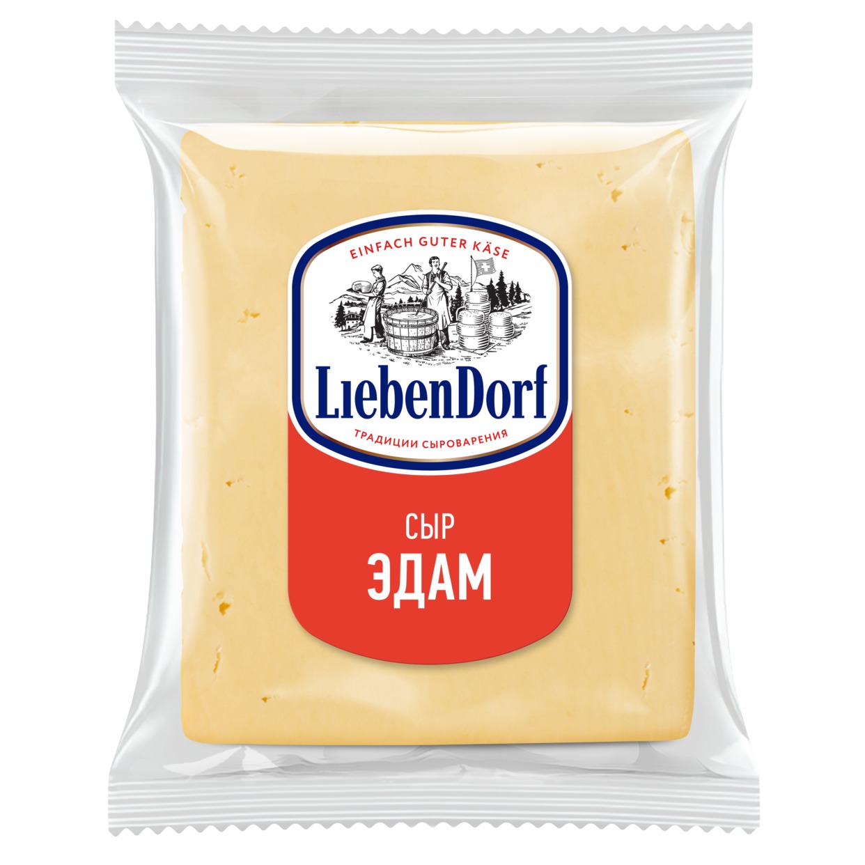 Сыр Liebendorf, Эдам, фасованный, 1 кг