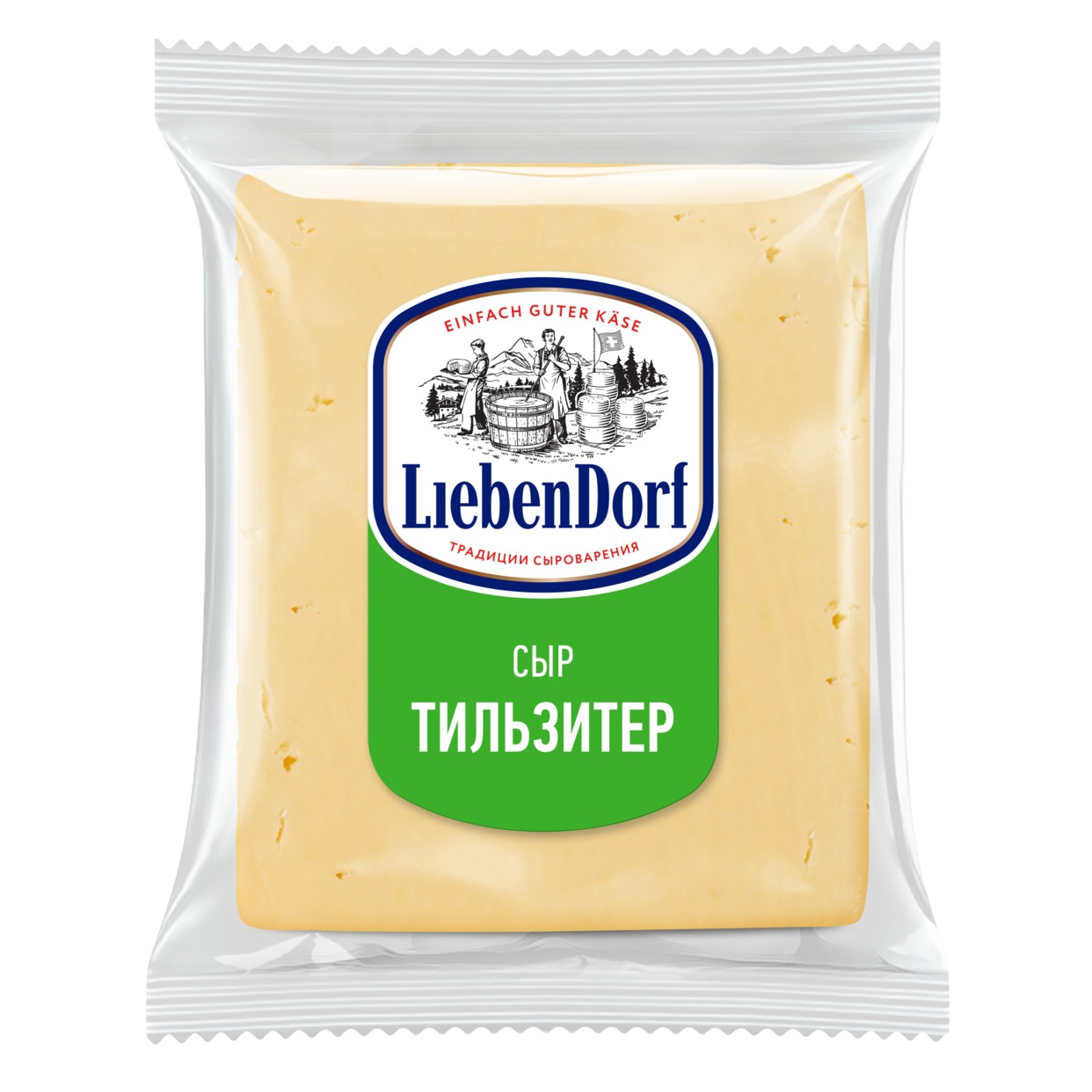 Сыр Тильзитер Liebendorf, фасованный *цена указана за 100 г по акции в Пятерочке
