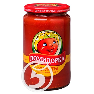 Томаты "Помидорка" неочищенный в томатное соке 720мл
