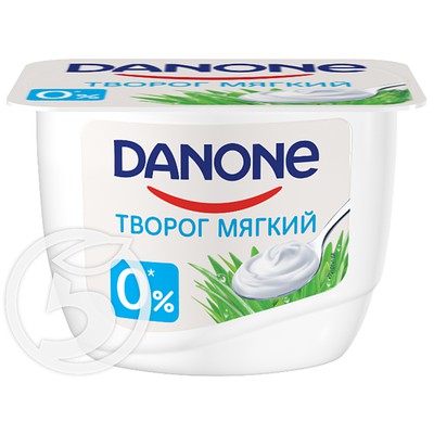 Творог "Danone" мягкий обезжиренный 0% 170г по акции в Пятерочке