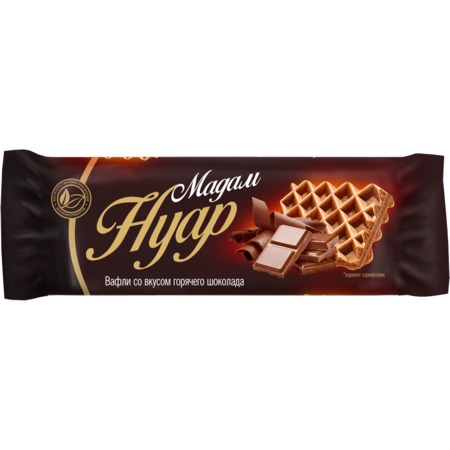 Вафли Мадам Нуар, со вкусом горячего шоколада, 145 г