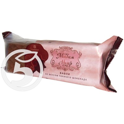 Вафли "Мадам Нуар" со вкусом горячего шоколада 145г по акции в Пятерочке