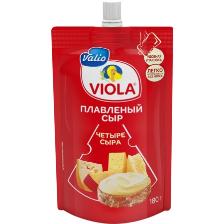 VALIO Сыр ВИОЛА ЧЕТЫРЕ СЫРА плав.45%180г