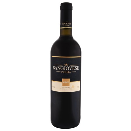 Вино Sangiovese Puglia, красное, сухое, Италия, 0,75 л по акции в Пятерочке