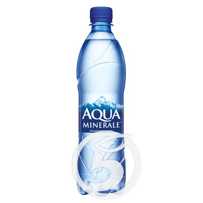 Вода "Aqua Minerale" питьвая газированная 600мл по акции в Пятерочке
