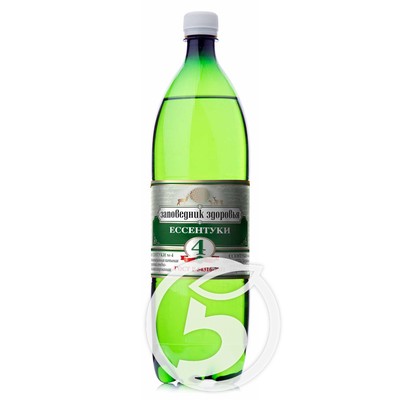 Вода "Ессентуки" №4 питьевая минеральная лечебно-столовая газированная 1,5л