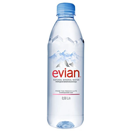 Вода Evian минеральная столовая негазированная 500мл по акции в Пятерочке
