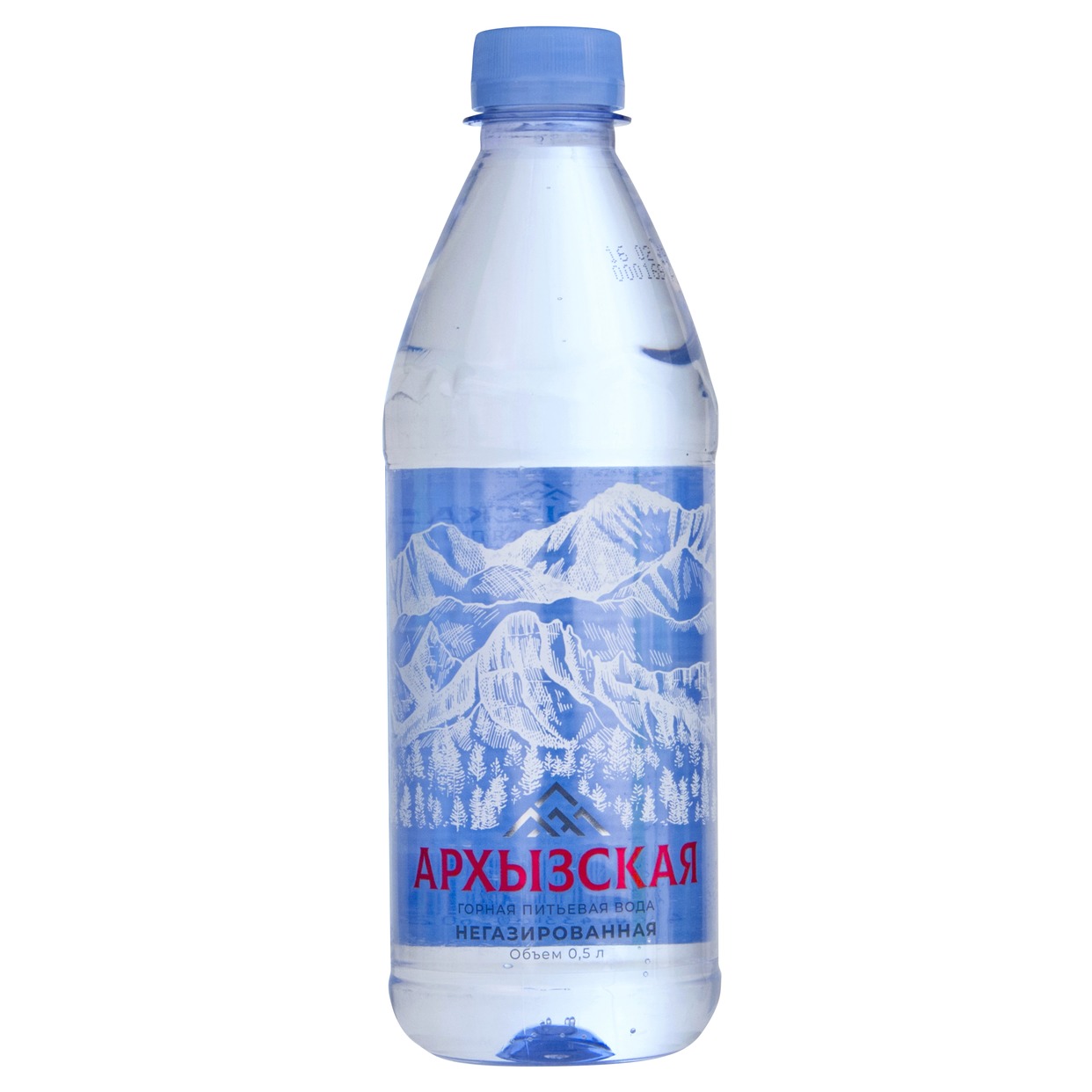 Вода минеральная природная столовая питьевая негазированная "Архызская" 0,5 л