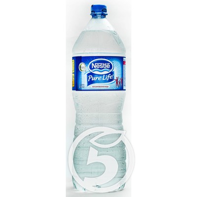 Вода "Nestle" Pure Life артезианская питьевая негазированная 2л по акции в Пятерочке