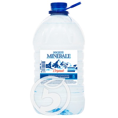 Вода "Societe Minerale" артезианская питьевая негазированная 5л