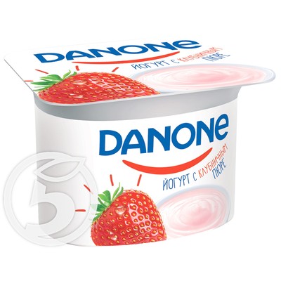 Йогурт "Danone" Клубника 2.9% 110г