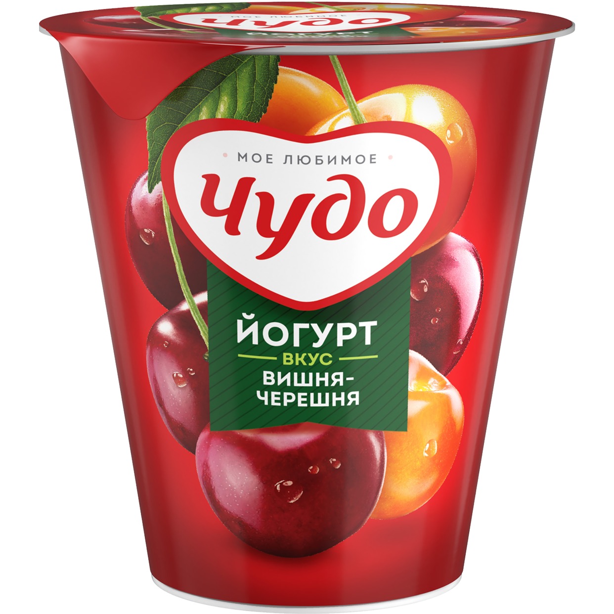yogurt fruktovyy chudo vishnya chereshnya 2 5 290g