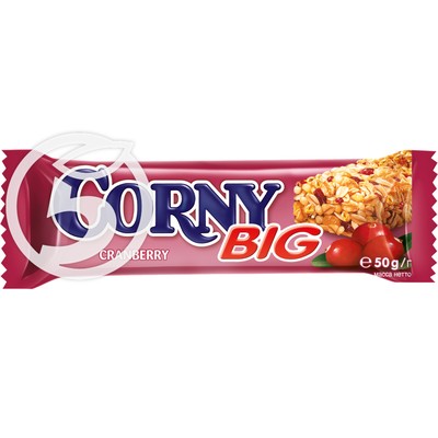 Злаковая полоска "Corny" Big с клюквой  50г