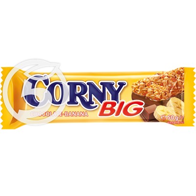 Злаковая полоска "Corny" Big с молочным шоколадом и бананом 50г по акции в Пятерочке