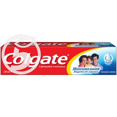 Зубная паста "Colgate" Защита От Кариеса Свежая Мята 100мл по акции в Пятерочке