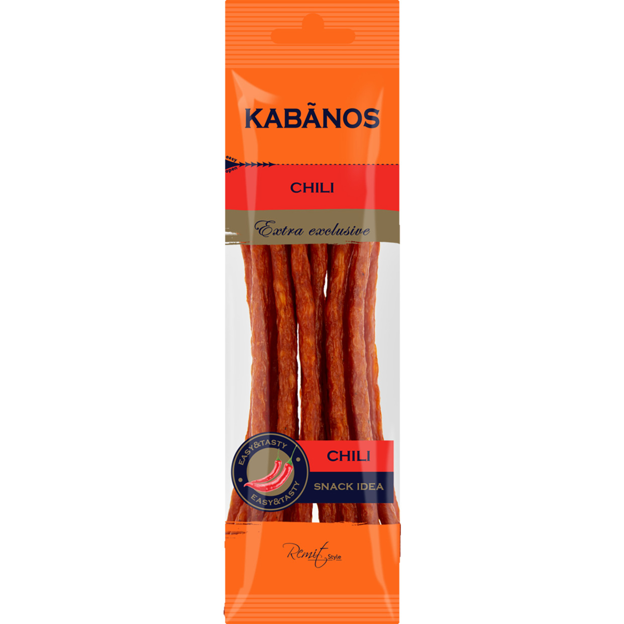 Колбаски сырокопченые KABANOS Chili 70 гр. по акции в Пятерочке