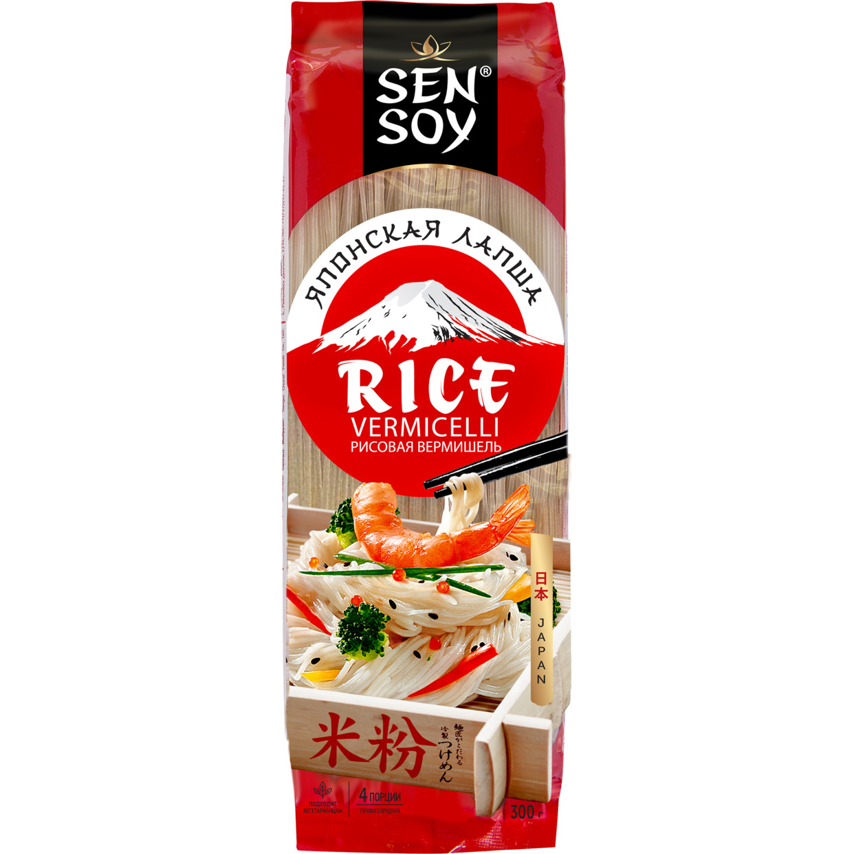 Лапша Sen Soy Premium Rice Vermicelli рисовая 300г по акции в Пятерочке