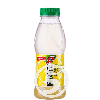 Акция в Пятерочке на Напиток "J-7" Frutz Лимон сокосодержащий 385мл