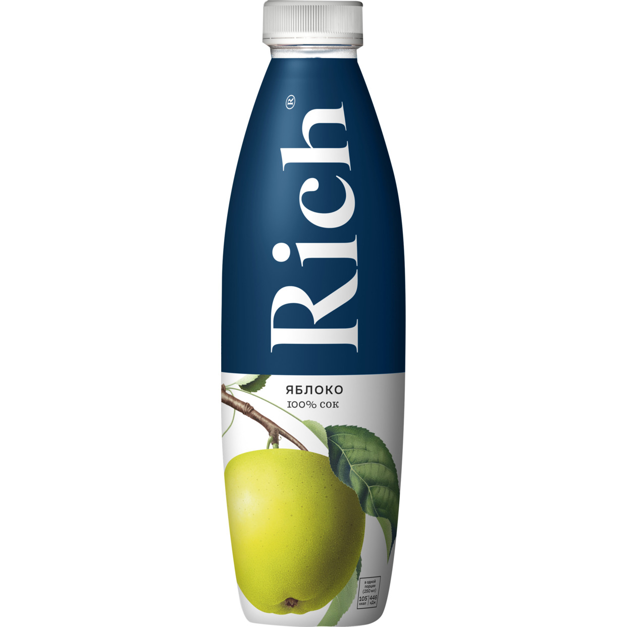 Яблочный сок Rich 0.9л по акции в Пятерочке